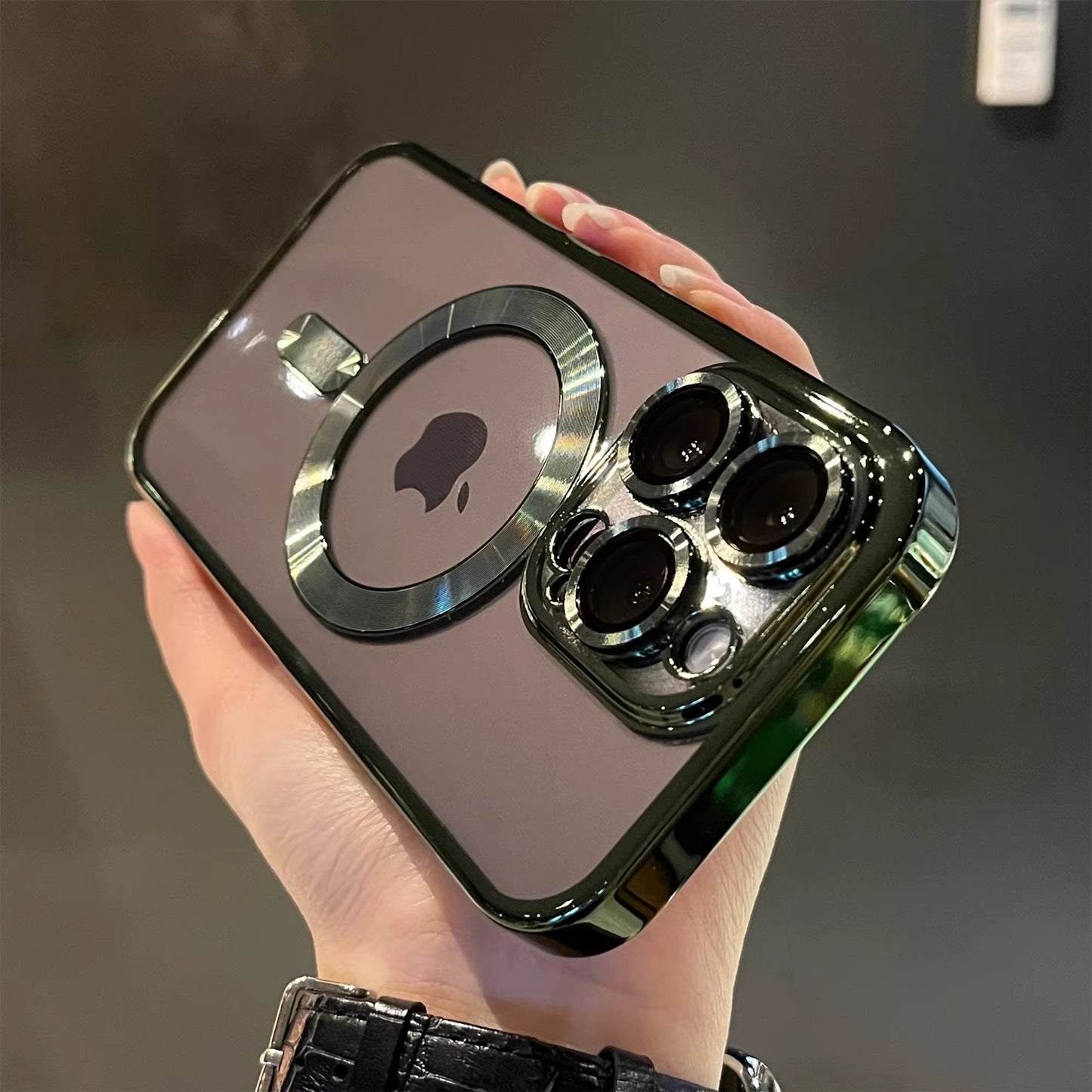 Luxury Magnetic Plating Clear Case for Magsafe Wireless Charging Iphone 11 12 13 14 15 16 Pro Max plus Shockproof Silicone Cover
