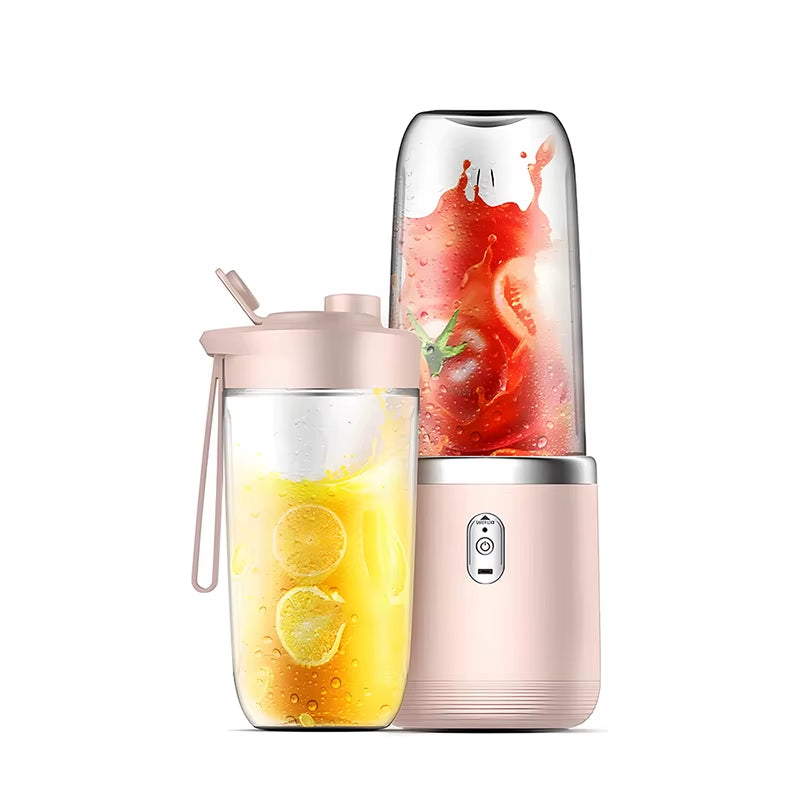 Portable Blender Bottle Electric 6 Blades Multifunction Juice Blender Fresh Juice Smoothie Blender Ice Crushcup Food Processor