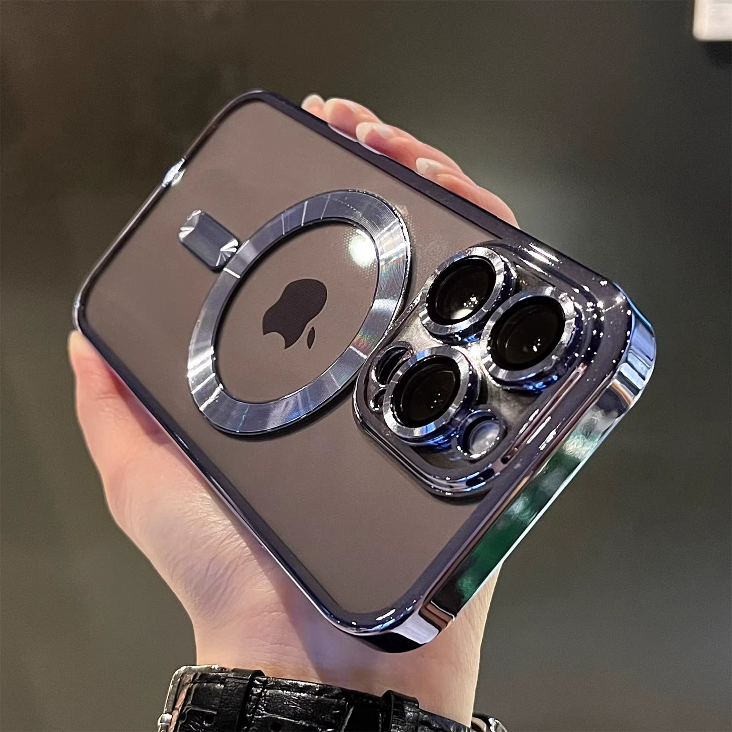 Luxury Magnetic Plating Clear Case for Magsafe Wireless Charging Iphone 11 12 13 14 15 16 Pro Max plus Shockproof Silicone Cover